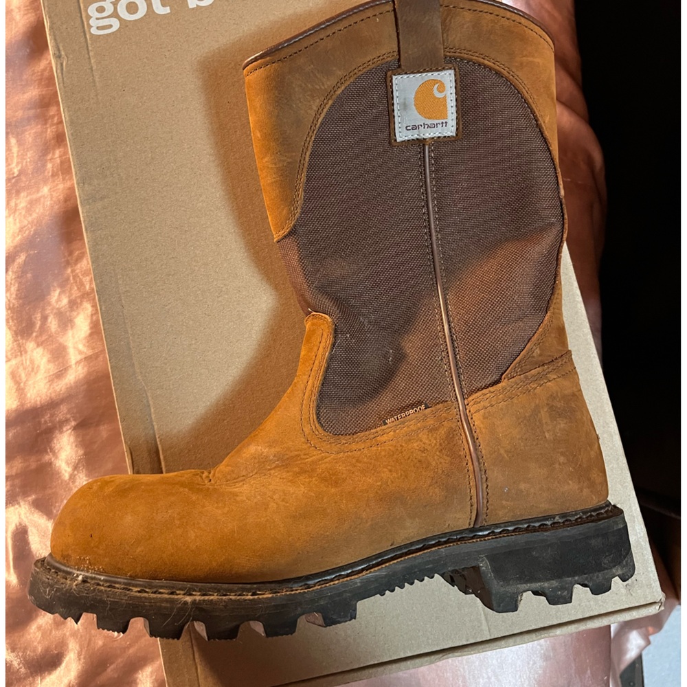 Carhartt Brown Work Boots, Worn Once